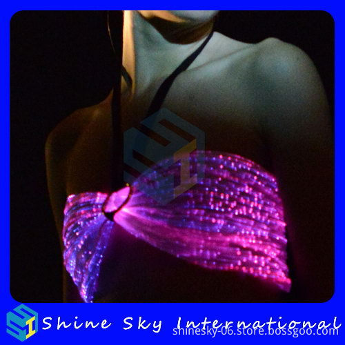 Customized Cheapest Korean El Wire Light Up Bra